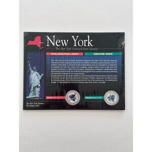 NEW 2001 New York Colorized State Mint Quarters (New Sealed)